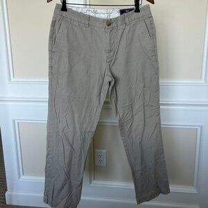 Vineyard Vines Men's Flat Front Slim Fit Breaker Khakis 32 x 30